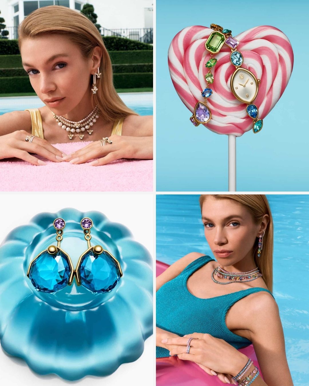 ariana grande swarovski summertime 2026 campaign wje magazine