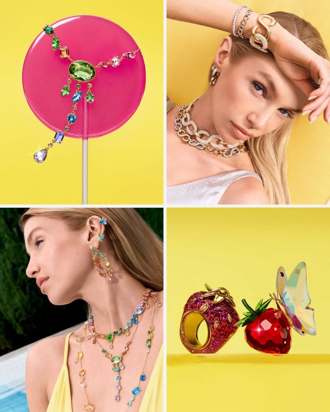 ariana grande swarovski summertime 2026 campaign wje magazine